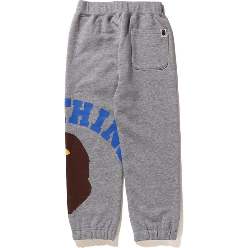 Kids' Bape Giant College Sweat Pants Pants Grey USA | MK2767177