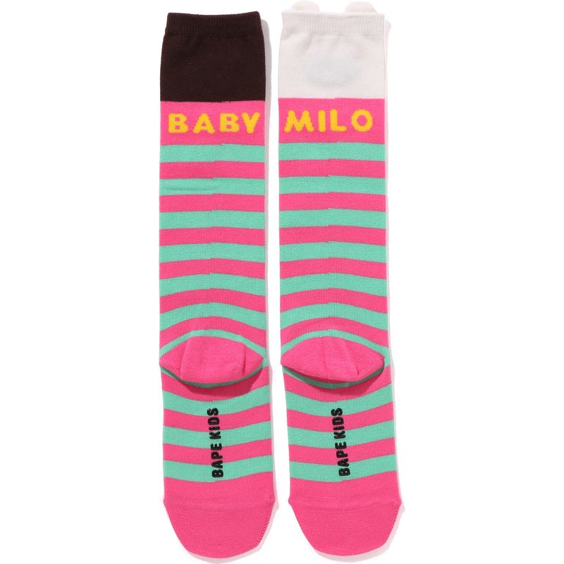 Kids' Bape Hoop Baby Milo Animal Ear Socks Socks Pink USA | SQ5688068