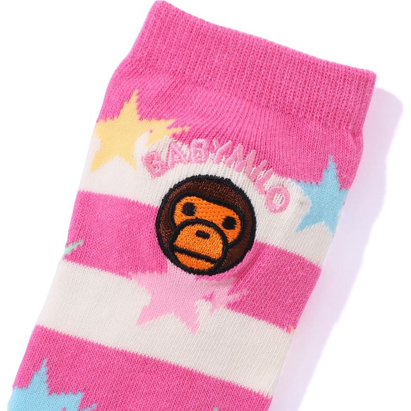 Kids' Bape Hoop Baby Milo Sta Socks Socks Pink USA | IA1553153