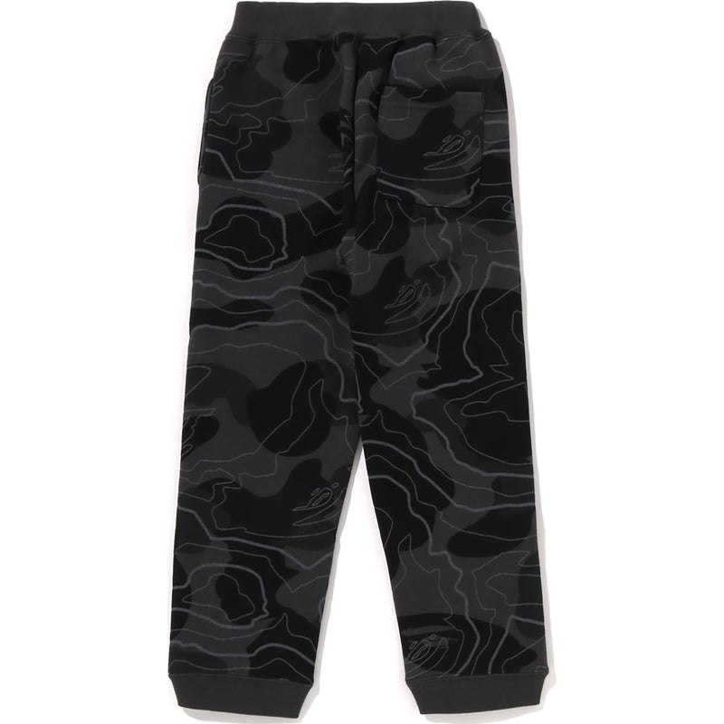 Kids' Bape Layered Camo Shark Sweat Pants Pants Black USA | DA0316436