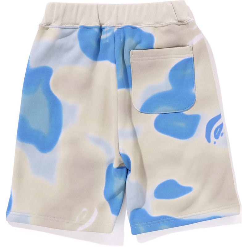 Kids' Bape Liquid Camo Shark Sweat Shorts Shorts Blue USA | UC3370330