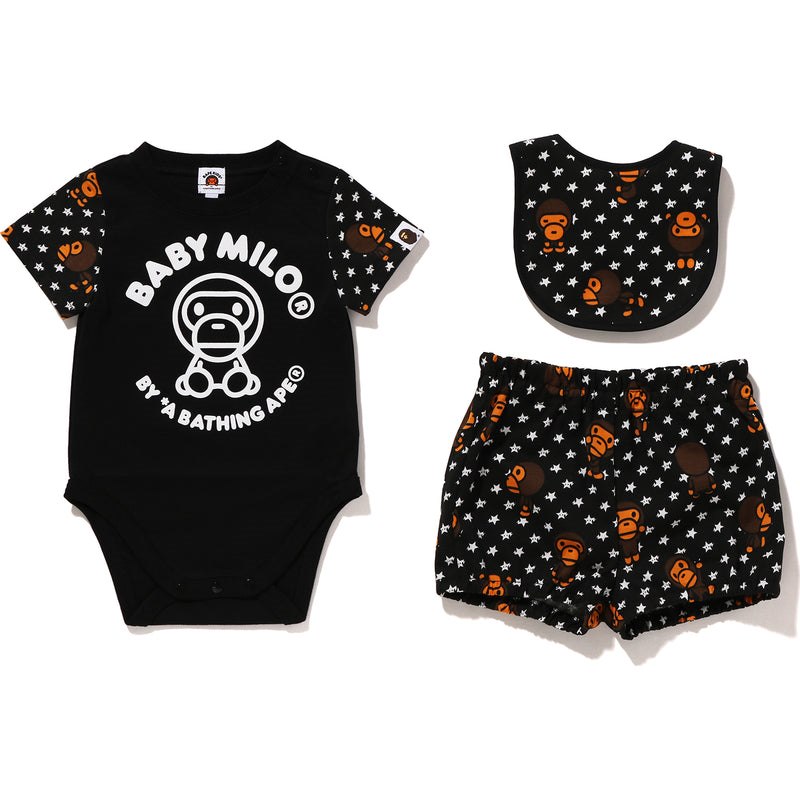 Kids\' Bape Milo Pose Sta Baby Milo 3piece Set Gift Set Black USA | YN0547157