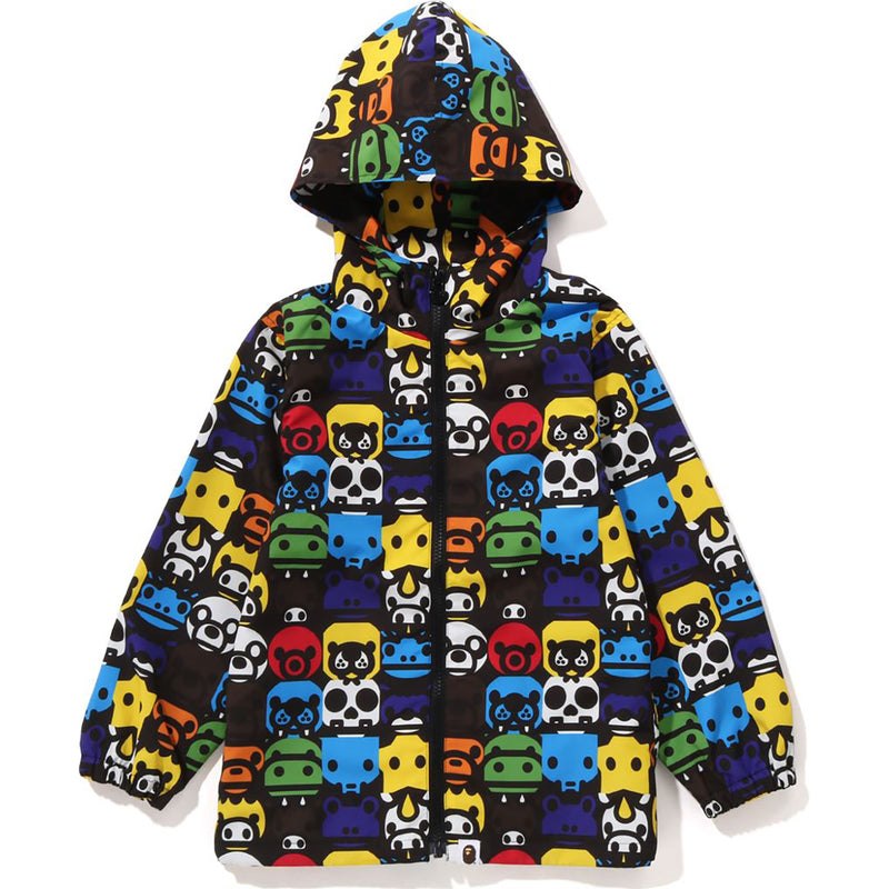 Kids\' Bape Milo Safari Block Hoodie Jacket Hoodie Multicolor USA | HP5104114