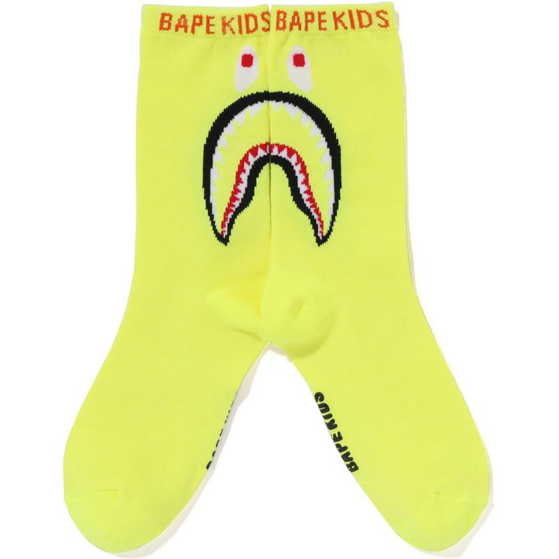 Kids' Bape Shark Socks Socks Yellow USA | DI5321731