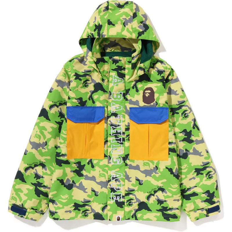 Kids\' Bape Woodland Camo 4way Hoodie Jacket Hoodie Green USA | HH1361231