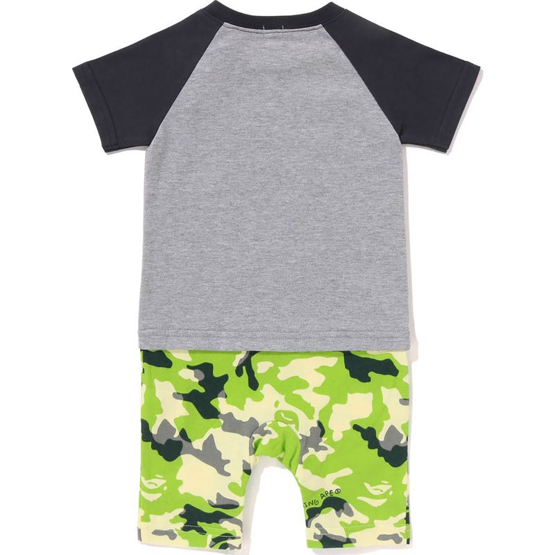 Kids' Bape Woodland Camo Fishing Rompers Underwear Grey USA | SP6120310