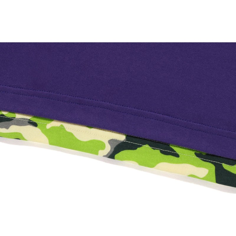 Kids' Bape Woodland Camo Layered Tee Cut And Sewn Purple USA | NT4197517