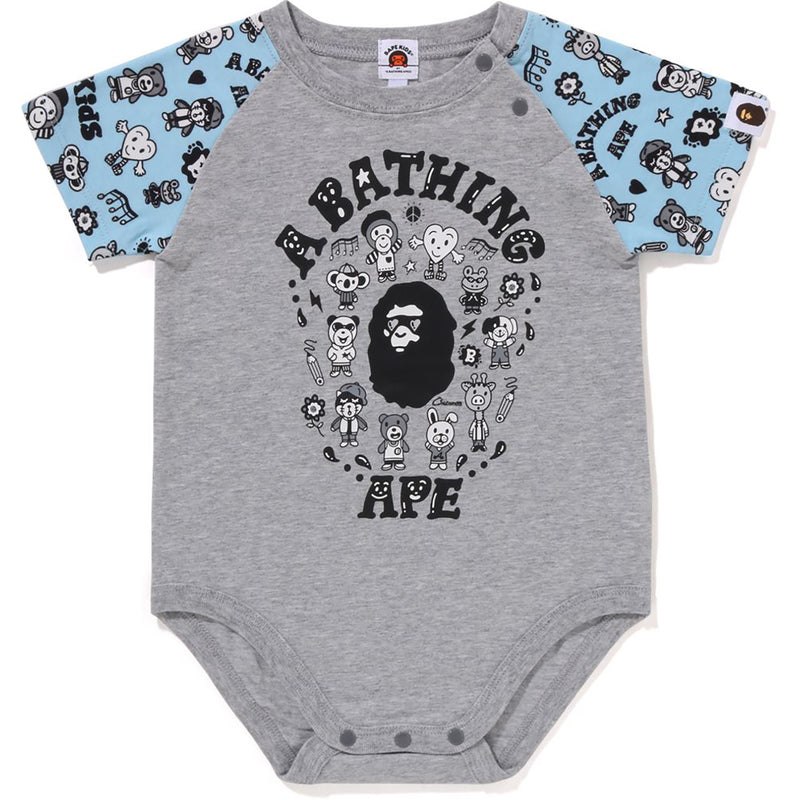 Kids\' Bape X Chocomoo Milo Friends Bodysuit Pake Set Underwear Grey USA | CL4529059