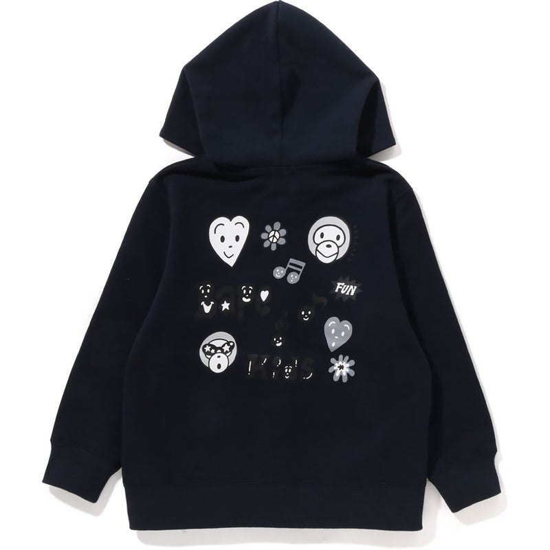 Kids' Bape X Chocomoo Zip Hoodie Hoodie Navy USA | LV4216026