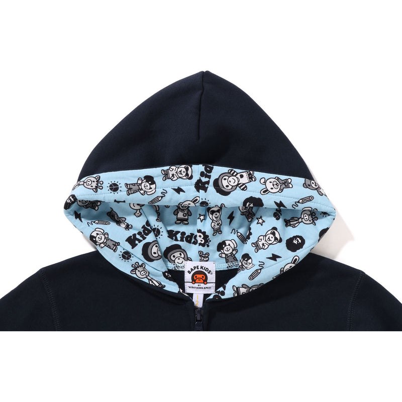 Kids' Bape X Chocomoo Zip Hoodie Hoodie Navy USA | LV4216026