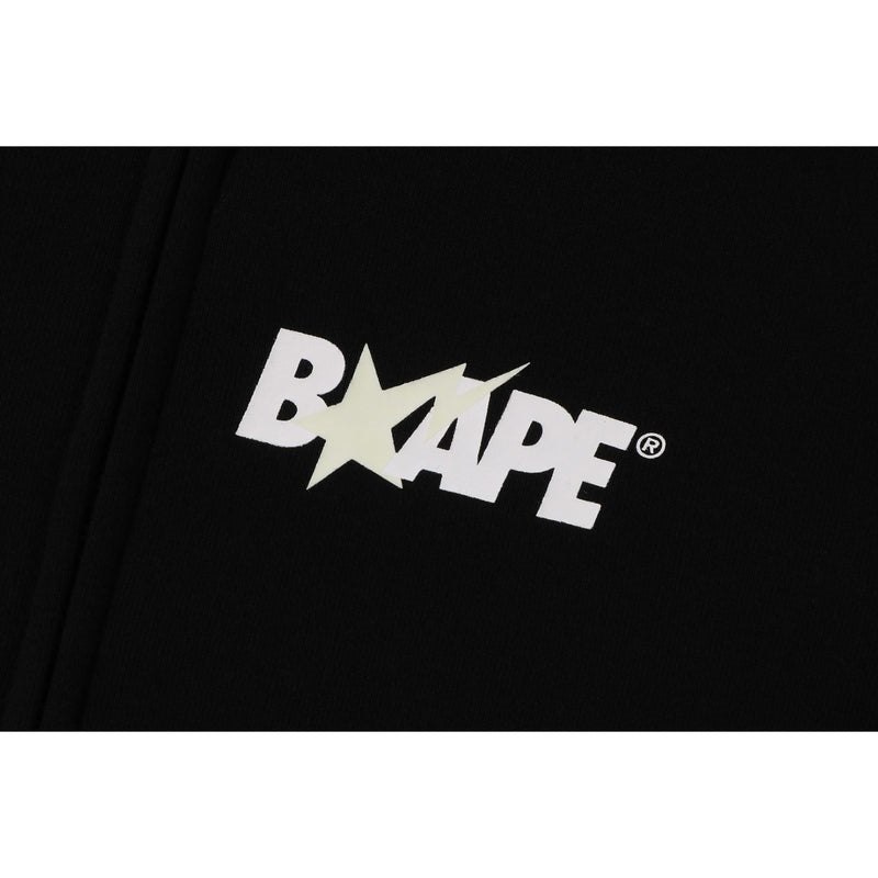 Kids' Bape Zip Hoodie Hoodie Black USA | PV2221521