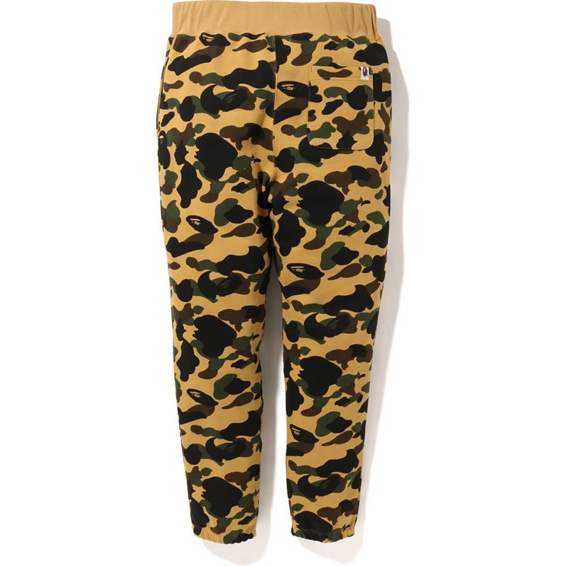 Men Bape 1st Camo Ape Head Patched Sweat Pants Pants Yellow USA | VQ9345435