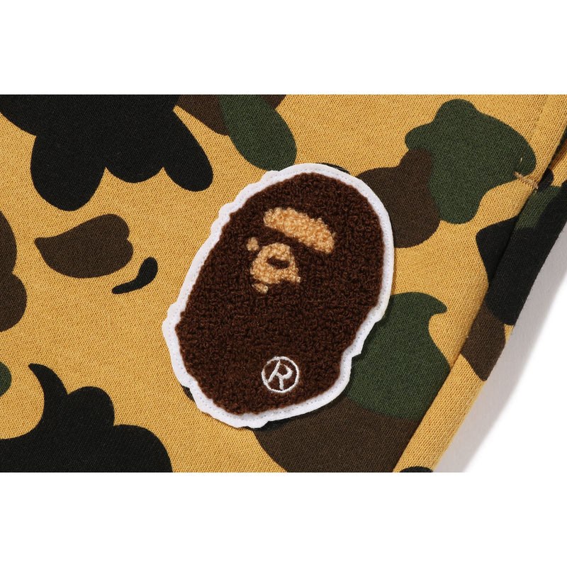 Men Bape 1st Camo Ape Head Patched Sweat Pants Pants Yellow USA | VQ9345435