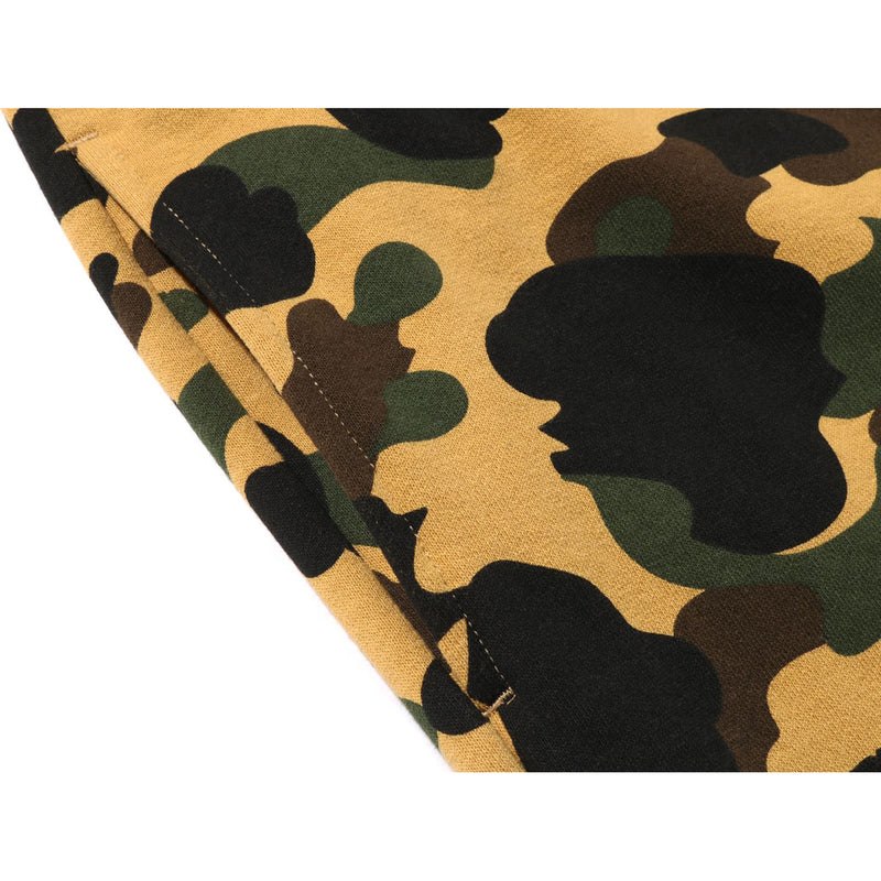 Men Bape 1st Camo Ape Head Patched Sweat Pants Pants Yellow USA | VQ9345435