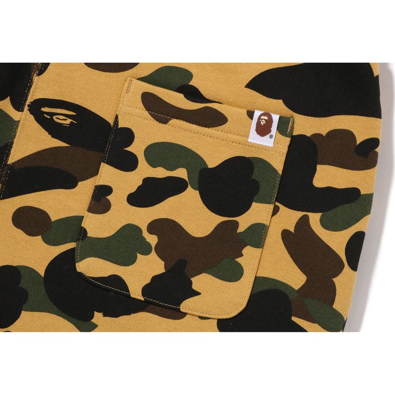 Men Bape 1st Camo Ape Head Patched Sweat Pants Pants Yellow USA | VQ9345435