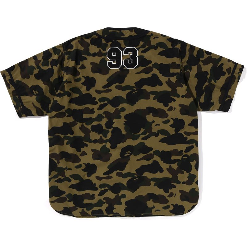 Men Bape 1st Camo Baseball Shirt Shirts Green USA | OX3204324