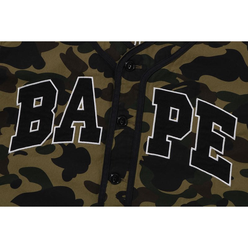 Men Bape 1st Camo Baseball Shirt Shirts Green USA | OX3204324