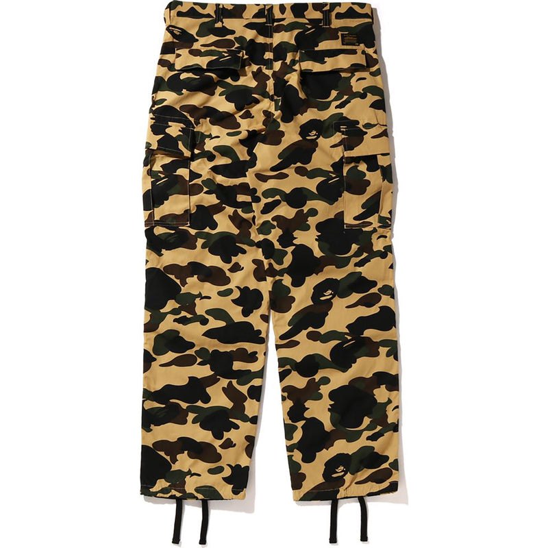 Men Bape 1st Camo Cargo Pants Pants Yellow USA | XA4937597