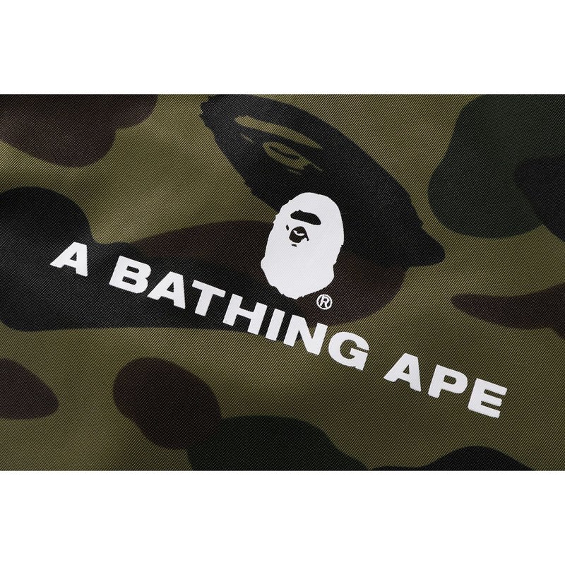 Men Bape 1st Camo Nylon Twill Coach Jacket Jackets Green USA | VF3591251