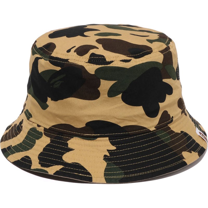 Men Bape 1st Camo One Point Reversible Hat Caps Yellow USA | VY5048308