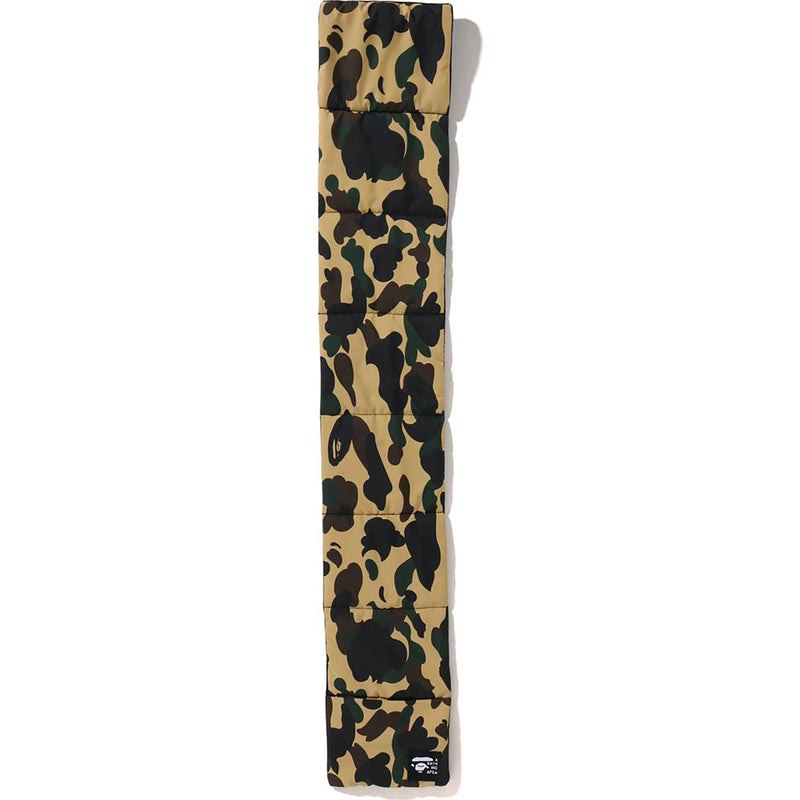 Men Bape 1st Camo Pocket Fleece Scarf Accessories Yellow USA | MV4051501