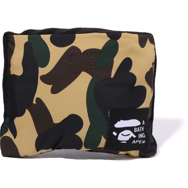 Men Bape 1st Camo Pocket Fleece Scarf Accessories Yellow USA | MV4051501