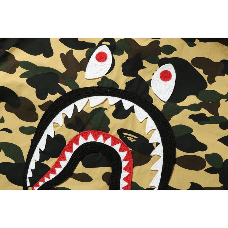 Men Bape 1st Camo Shark Relaxed Fit Military Shirt Shirts Yellow USA | YJ5043903