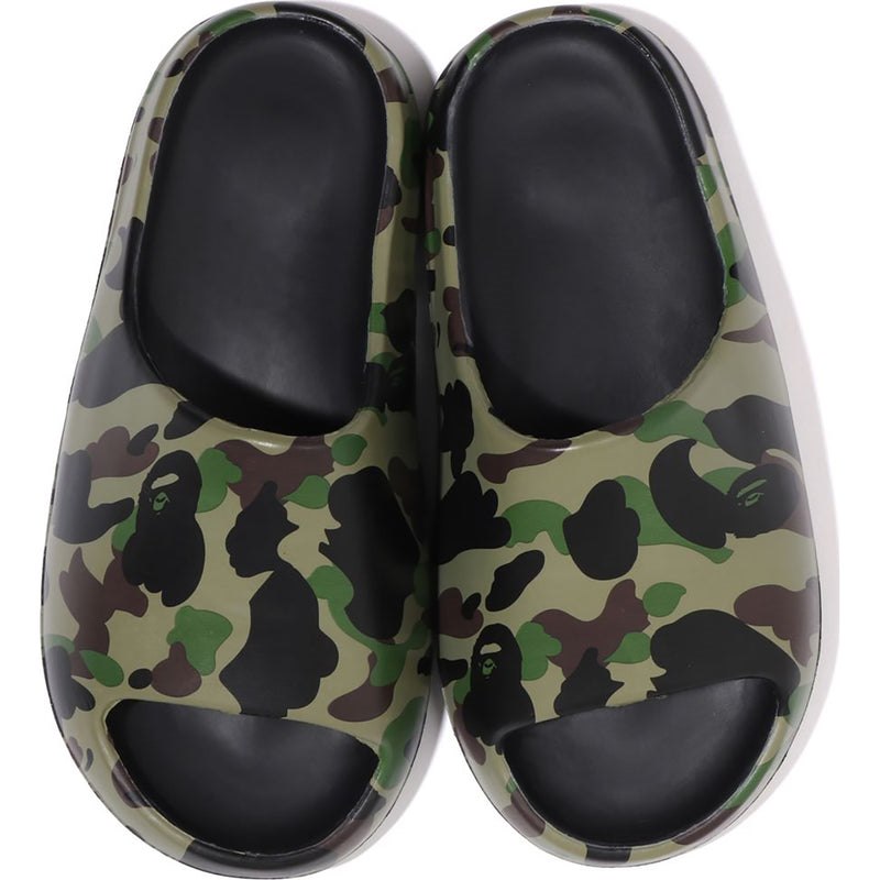 Men Bape 1st Camo Slide Sandals Sandals Green USA | CS5744574