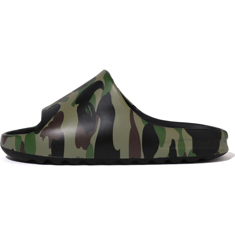 Men Bape 1st Camo Slide Sandals Sandals Green USA | CS5744574