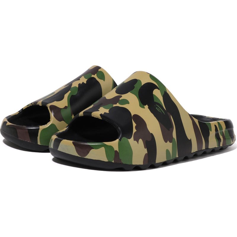 Men Bape 1st Camo Slide Sandals Sandals Yellow USA | AA7156516