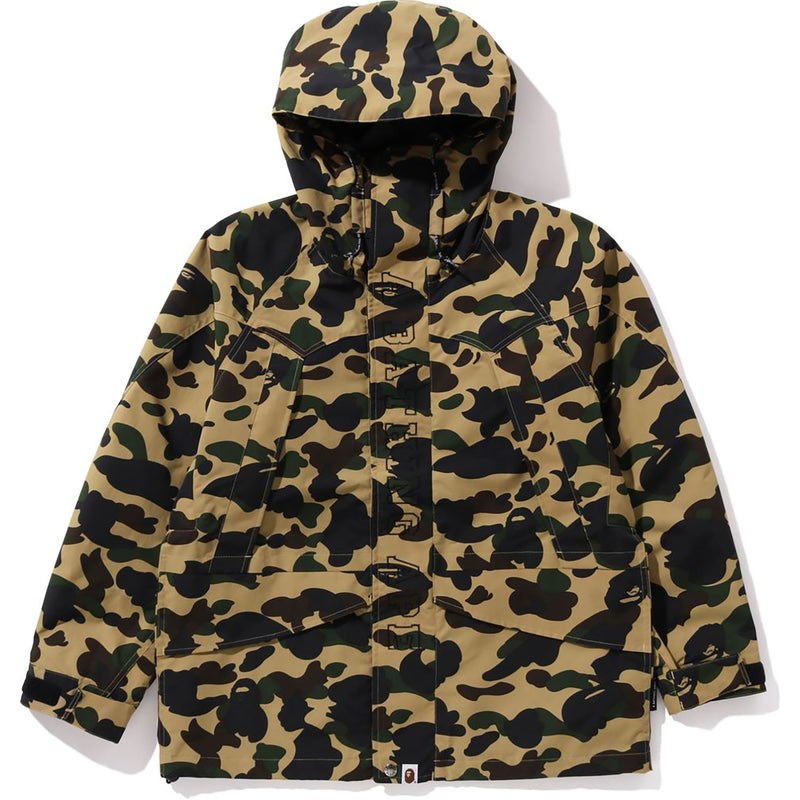 Men Bape 1st Camo Snowboard Jacket Jackets Yellow USA | EW7664664