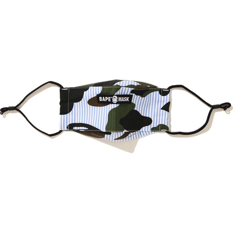 Men Bape 1st Camo Stripe Mask Accessories Blue USA | XT2126216