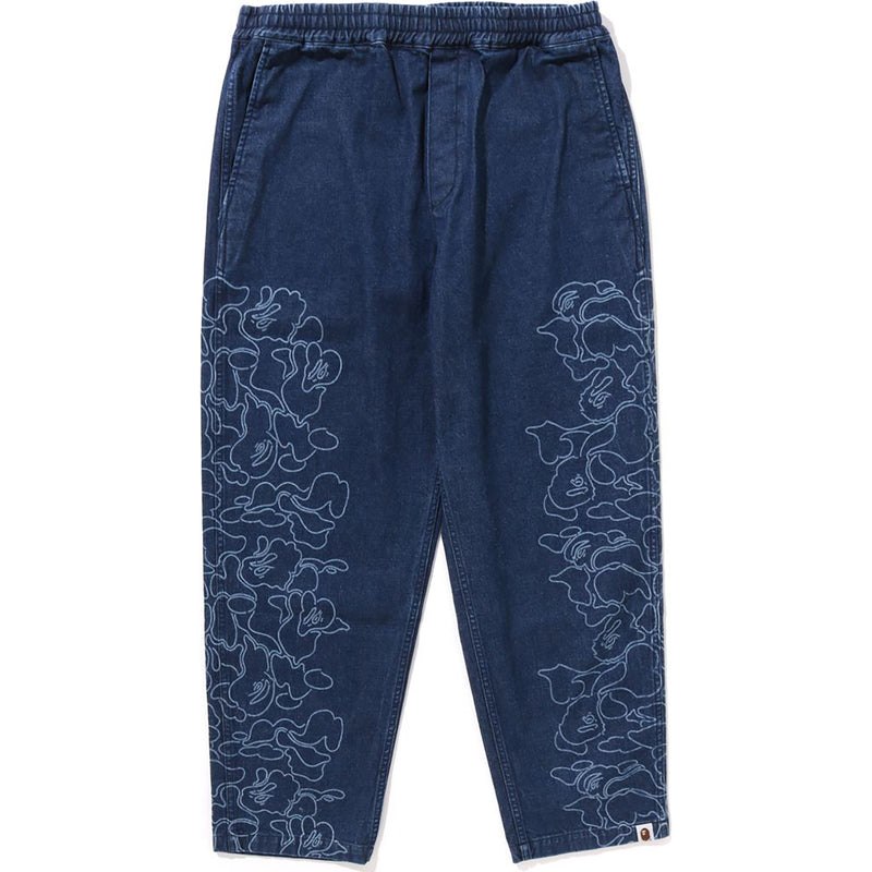 Men Bape 30th Anniv. Denim Pants Relaxed Fit Pants Indigo USA | PZ7251221