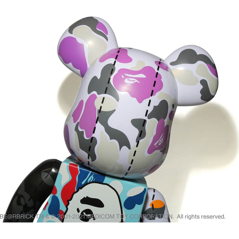 Men Bape A Bathing Ape 28th Anniversary Be@rbrick 1000% Figure Gray USA | AM5598658