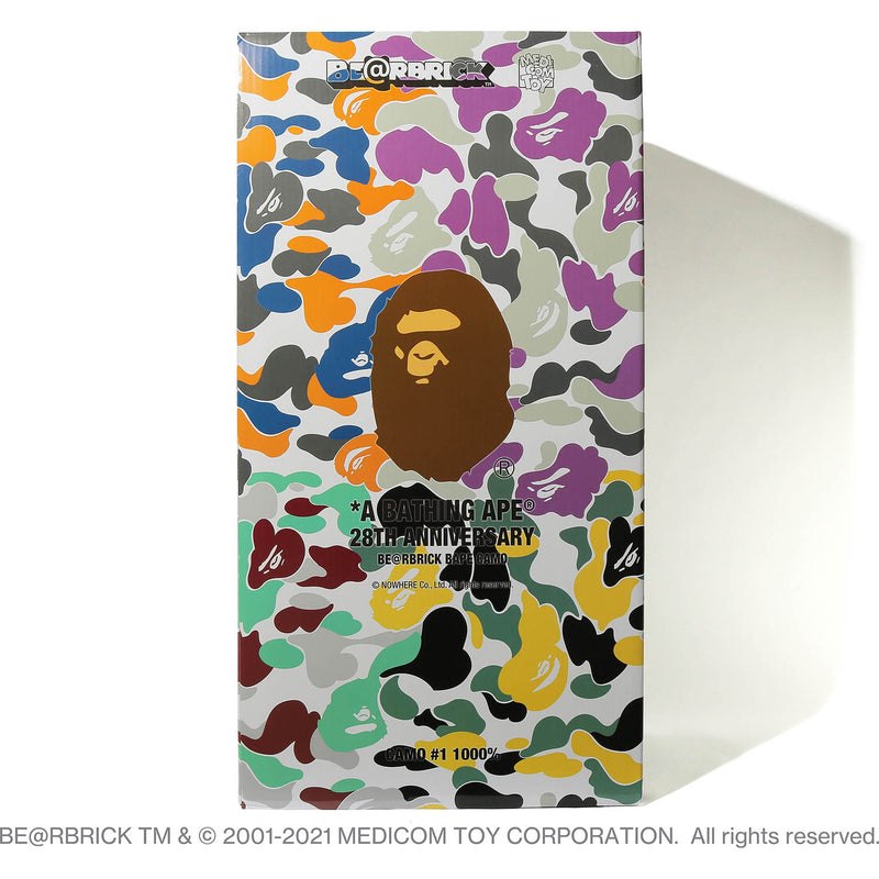 Men Bape A Bathing Ape 28th Anniversary Be@rbrick 1000% Figure Gray USA | AM5598658