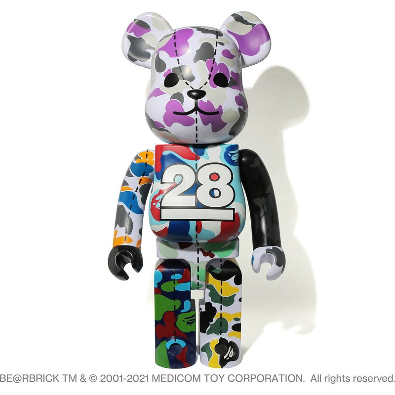 Men Bape A Bathing Ape 28th Anniversary Be@rbrick 1000% Figure Gray USA | AM5598658