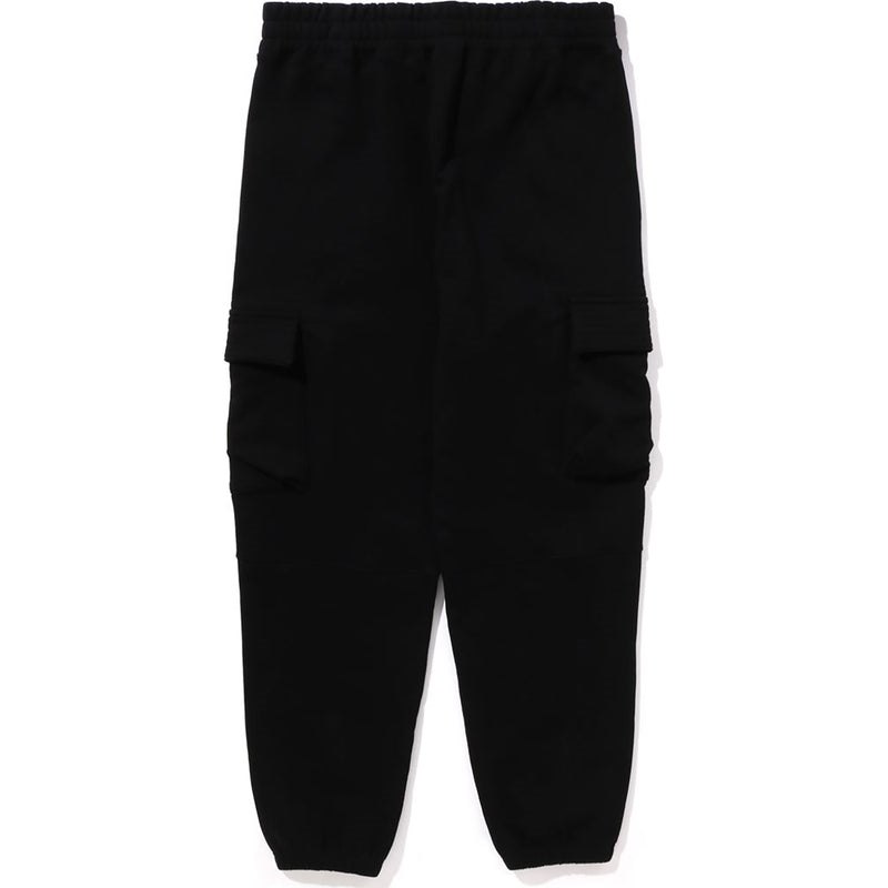 Men Bape A Rising Military Sweat Pants Relaxed Fit Pants Black USA | CK4784374