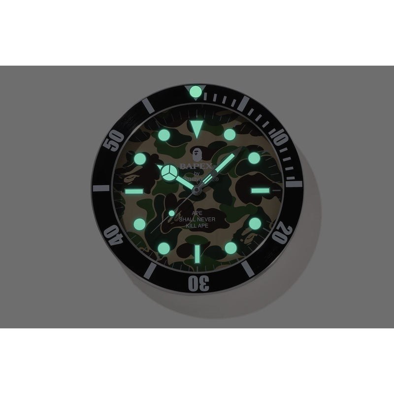 Men Bape Abc Camo Bapex® Wall Clock Home Green USA | DW3888388