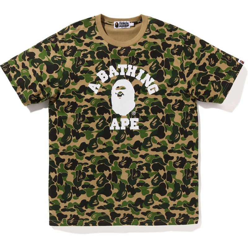 Men Bape Abc Camo College Tee Cut And Sewn Green USA | CN7374634