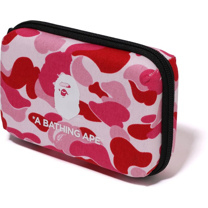 Men Bape Abc Camo Mobile Storage Pouch Bags Pink USA | LV0638868