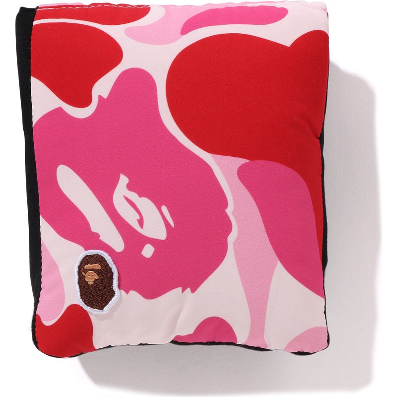 Men Bape Abc Camo Pocket Fleece Scarf Accessories Pink USA | QL1550950