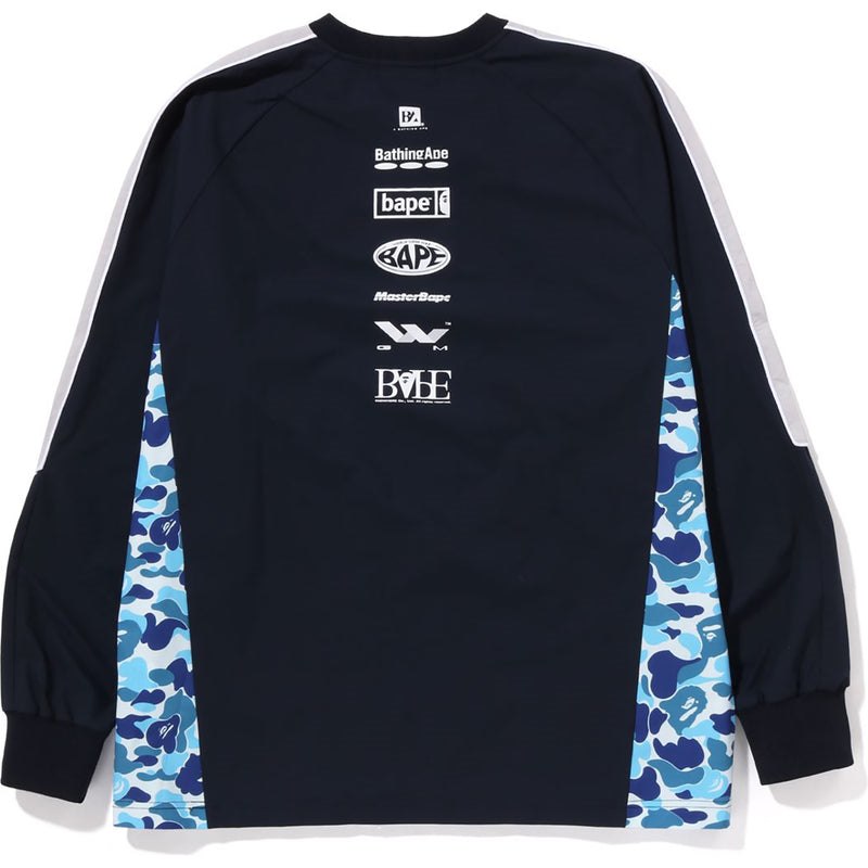 Men Bape Abc Camo Pullover Jersey Sweatshirts Blue USA | XA5130410