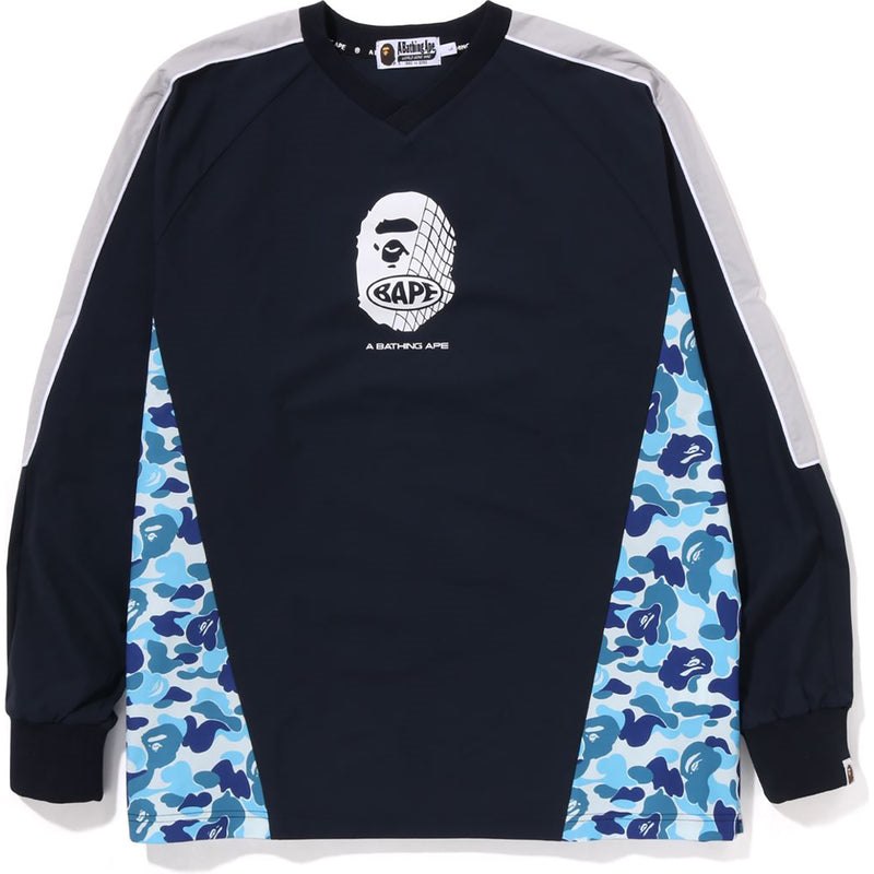 Men Bape Abc Camo Pullover Jersey Sweatshirts Blue USA | XA5130410