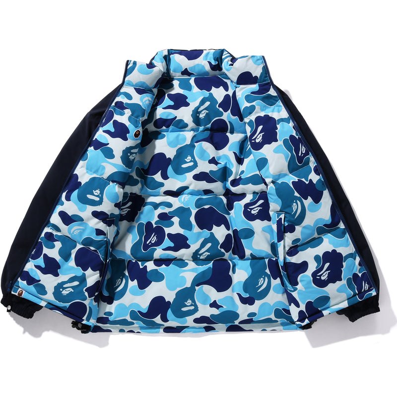 Men Bape Abc Camo Reversible Down Jacket Relaxed Fit Jackets Blue USA | UT0278628