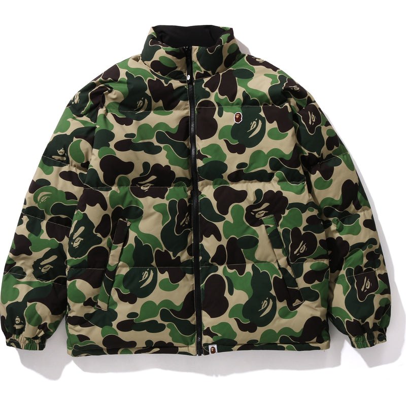 Men Bape Abc Camo Reversible Down Jacket Relaxed Fit Jackets Green USA | WK1742572