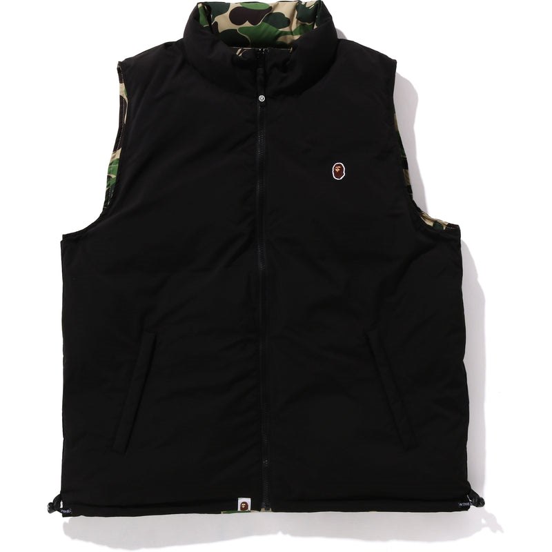 Men Bape Abc Camo Reversible Down Vest Jackets Green USA | OZ7798678