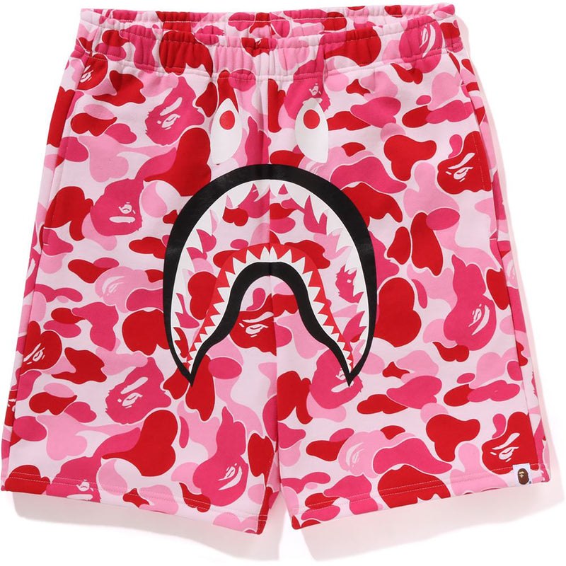 Men Bape Abc Camo Shark Sweat Shorts Shorts Pink USA | XD1727277