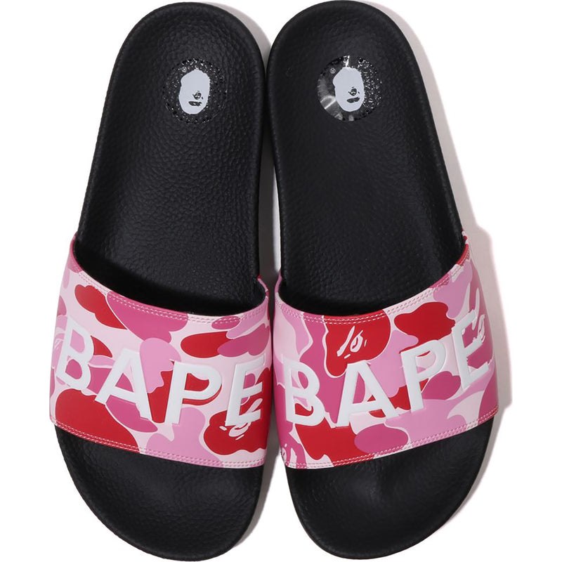 Men Bape Abc Camo Slide Sandals Sandals Pink USA | NQ3278928