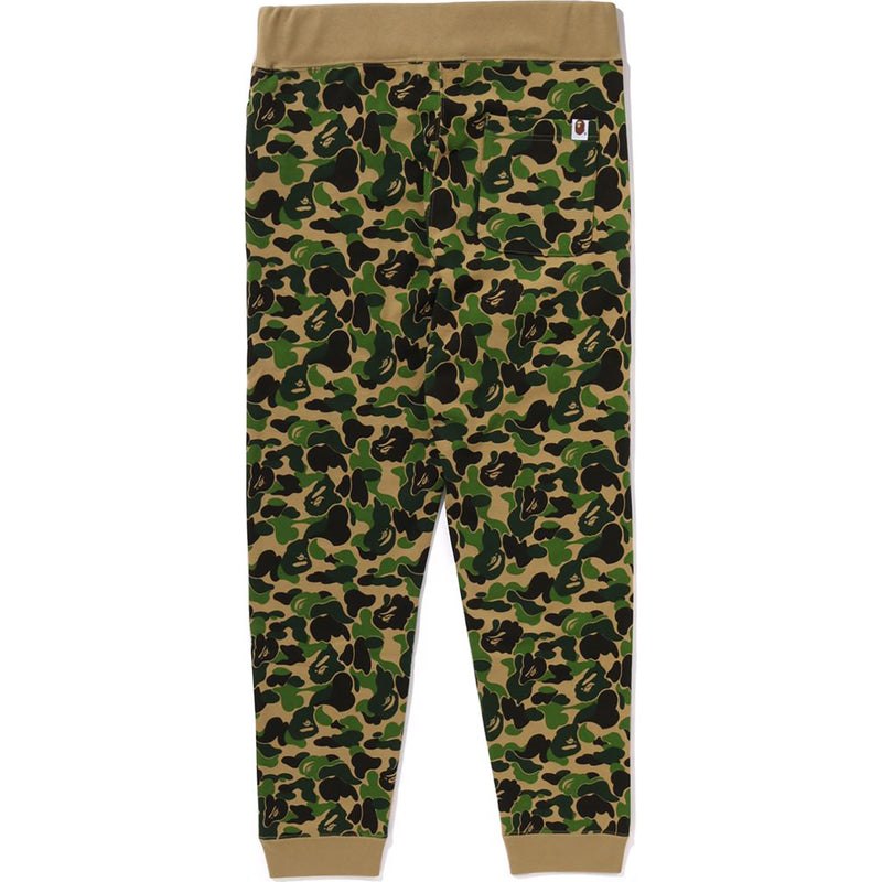 Men Bape Abc Camo Slim Sweat Pants Pants Green USA | QV6389439