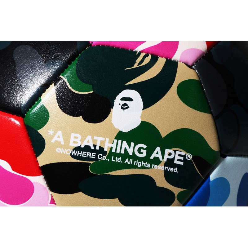 Men Bape Abc Camo Soccer Ball Accessories Multi USA | JF1971591